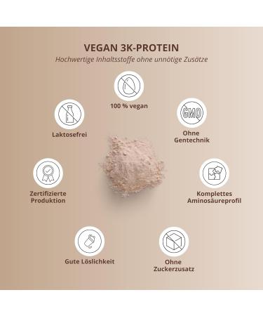 Vegan Chocolate Coconut Protein Powder 2kg - Lactose-Free 3K Protein Shake - High-Quality Vegan Protein Complex (2 Pack) - Buy Online on GoSupps.com