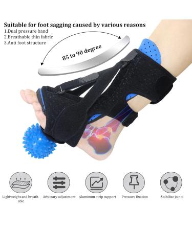 Plantar Fasciitis Night Splint & Foot Drop Brace - Lightweight Heel Pain Relief for Men & Women - Ankle Support - Buy Online on GoSupps.com