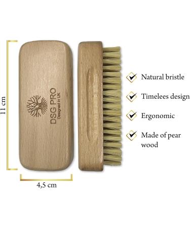 DSG PRO 2-Piece Wood Nail Brush Set | Fingernail Cleaner and Scrubber for Men Women Girls | Natural Wooden Nail Cleaning Tools for Home Spa Manicure Pedicure | Nail Polish Remover Exfoliator - Buy Online on GoSupps.com