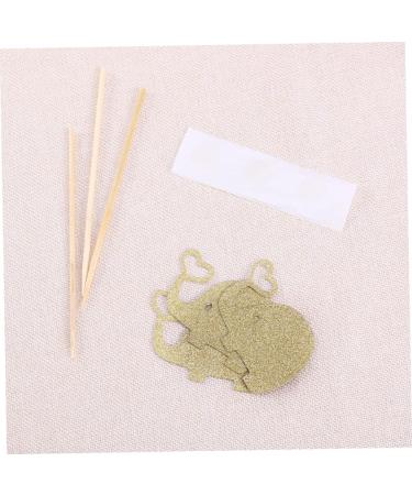 COHEALI 3pcs Glitter Cupcake Toppers Baby Shower Cupcake Picks Fruit Cocktail Picks Appetizers Dessert Topper Wedding Elephant Cupcake Toppers Jungle Animal Toppers Rod Paper Cup Golden medium - Buy Online on GoSupps.com