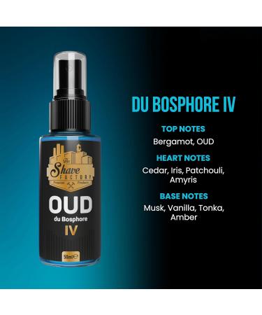 the shave factory After Shave Cologne - a fragrant essence for perfect aftershave care for a long-lasting feeling of freshness and comfort (1.69 fl. oz (50ml) Oud IV Du Bosphore) Oud IV Du Bosphore 1.69 Fl Oz (Pack of 1) - Buy Online on GoSupps.com