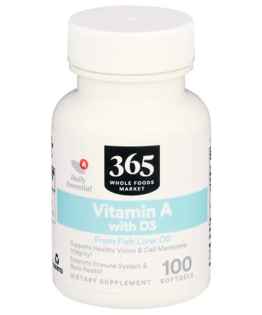 365 by Whole Foods Market Vitamin A & D 400 IU 100 Count - Buy Online on GoSupps.com