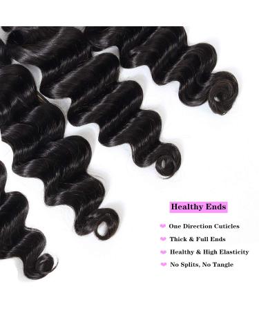 Peruvian Loose Deep Wave Bundles - 9A Virgin Hair (18202224) - 4 Bundle Set - Buy Online on GoSupps.com