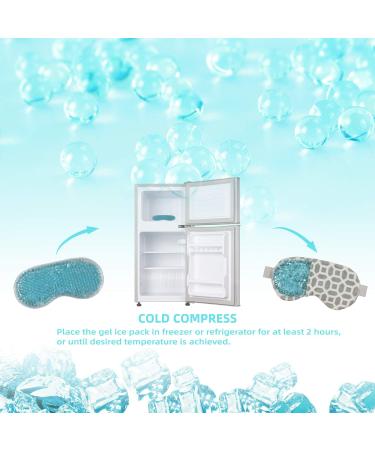 ZN CUET D Cooling Face Mask Bundle - Ice Mask for Puffy Face & Heat Eye Mask for Dry Eyes - Lavender & Flaxseed Infused - Buy Online on GoSupps.com