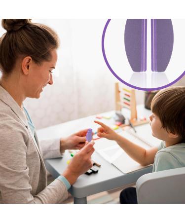 Buy 20-Piece Professional Nail File Set | 100/180 Grit Polishing & Buffer Files | Washable Double-Sided for Salon & Home Use - Purple - Buy Online on GoSupps.com