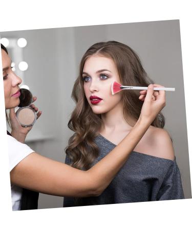 FRCOLOR 3pcs Fan-Shaped Facial Brush Set | Liquid Blusher Eyeshadow & Foundation Makeup Tools | Perfect for Flawless Application - Buy Online on GoSupps.com