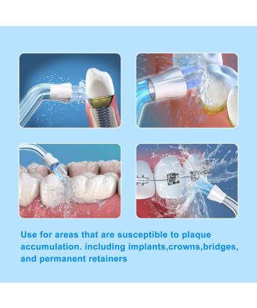 Flosser Replacement Tips for Waterpik Water Flosser Plaque Seeker Replacement Tips Compatible with Waterpik Water Flossers and Other Brand Oral Irrigators Plaque Remove Brisles Tips(6-Pack) 6 Plaque Seeker Tips - Buy Online on GoSupps.com