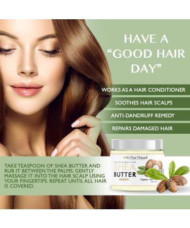 Pure Natural African Ivory Shea Butter 16oz - 100% Pure Body Butter for Dry Skin Eczema Stretch Marks & Anti-Aging - Shop Internationally - Buy Online on GoSupps.com