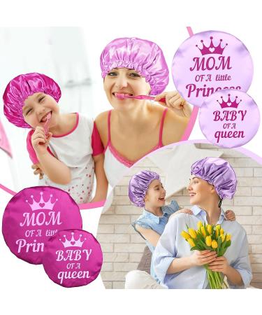 Satin Mommy and Me Bonnet Set - Adjustable Hair Cap for Women, Girls, Kids, and Toddlers - Cute Style (13 Inch & 8.7 Inch) - Buy Online on GoSupps.com