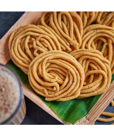 Elakkia Sri Lankan Round Murukku 10-Pieces Box Healthy Snacks Gluten Free No Artificial Flavours or Preservatives Added - Buy Online on GoSupps.com