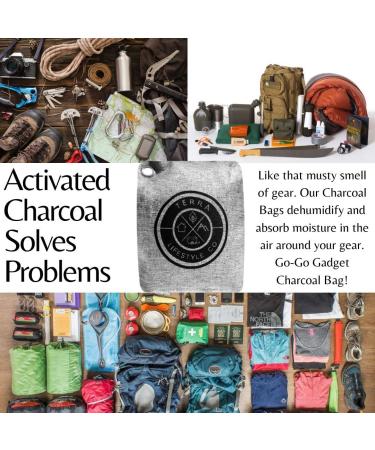 5 Pack 200G Bamboo Charcoal Air Freshener Bags - Odor Eliminator & Moisture Absorber for Home, Car & Room - Buy Online on GoSupps.com