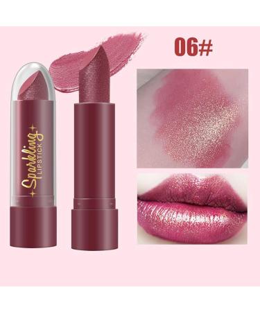  Niesel Glitter Lipstick | Tinted Lip Gloss | Pack of 6 Moisturizing Travel Lipsticks Intense Color for Women - Buy Online on GoSupps.com