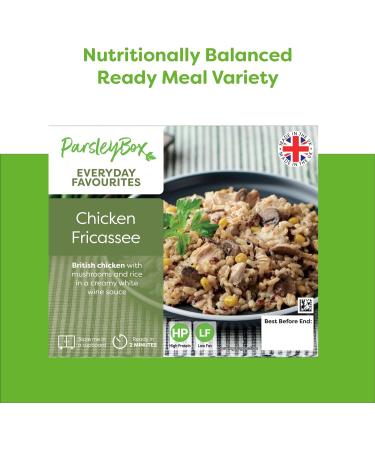 Nutritionally Balanced Ready Meal Variety Box - Parsley Box Microwavable Long-Life Cupboard-Store Ready Meals (7 Meals) - Buy Online on GoSupps.com