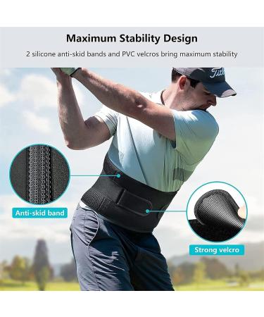 Lower Back Support Belt for Men & Women | Lordosis Pain Relief & Posture Correction | Adjustable Breathable Waist Support for Herniated Disc Sciatica & Scoliosis - Black - Buy Online on GoSupps.com