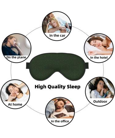Buy SSIMOO Hunter Green Floral Petals Pattern Sleep Mask - Adjustable Breathable & Fashionable Eye Mask for Comfortable Sleep - International Shipping Available - Buy Online on GoSupps.com