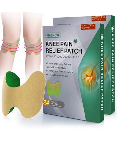 Pain Relief Patches Natural Herbal Knee Pain Relief Patches Fast Acting Heat Patches for Pain Relief and Inflammation. (Pack of 48) 48 Pcs