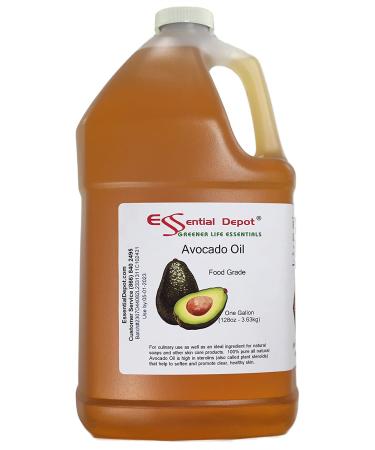 Premium Food Grade Avocado Oil - 1 Gallon (128 oz) - Safety Sealed HDPE Container - Buy Online on GoSupps.com