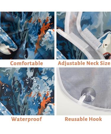 Sea Sharks Beard Bib Apron | Beard Hair Catcher for Men | Perfect Gifts for Dad Husband - Father's Day Anniversary Christmas | Includes 2 Suction Cups - Buy Online on GoSupps.com