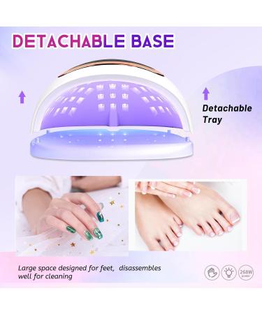 Buy Wisdompark 268W UV LED Nail Lamp - LCD Touch Screen 4 Timer Settings Perfect for Gel Nails - International Shipping - Buy Online on GoSupps.com