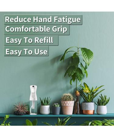 AMOMELA Continuous Spray Bottle 2Pack - 200ml/6.8oz Ultra Fine Mister for Hair Styling, Plants, Salon Misting, and Skin Care - Refillable Water Sprayer - Clear - Buy Online on GoSupps.com