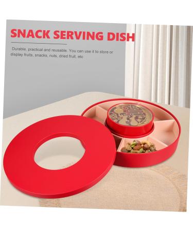 PRETYZOOM with Lid Lids Food Storage Organizer Snack Chinese Wedding Pallet Candy Fruit Dried Appetizer - Buy Online on GoSupps.com
