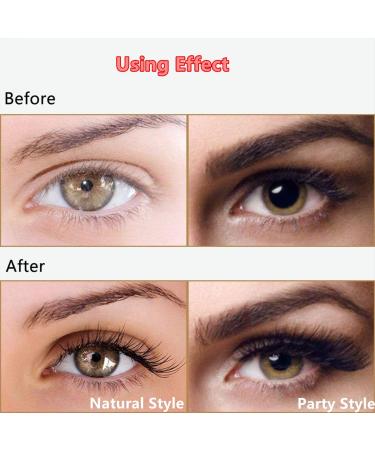 15 Pairs 3 Styles 3D Handmade False Eyelashes Set with Applicator | Natural Round Look, Synthetic Fiber, Reusable & Cruelty-Free - Buy Online on GoSupps.com