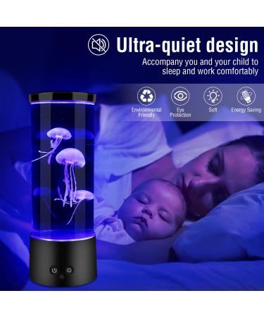 Jellyfish Lava Lamp - 16 Color Changing Lights, Aquarium Night Light, Mood Table Lamp for Bedroom - Great Gift for Adults and Kids - Buy Online on GoSupps.com