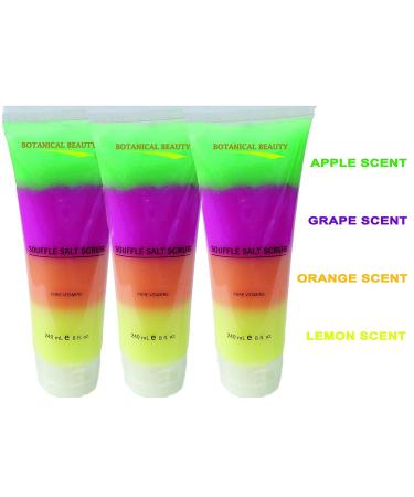 Dead Sea Souffle Salt Scrub - 8 fl. oz | Silky Smooth Skin for Hands Feet & Body | Botanical Beauty - Buy Online on GoSupps.com