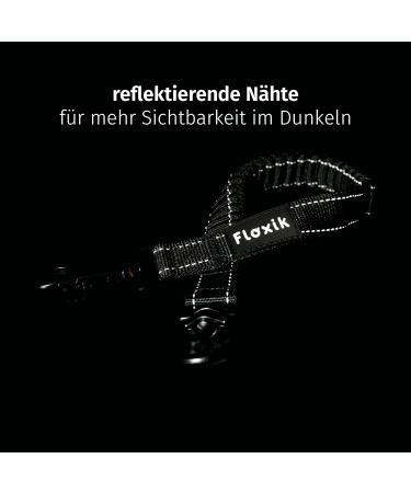 FLOXIK RUTICATIONS Elastic Slear for Medium-Sized Dogs | Bungee Leash Extension for Jogging Cycling & Walking - Black - Buy Online on GoSupps.com