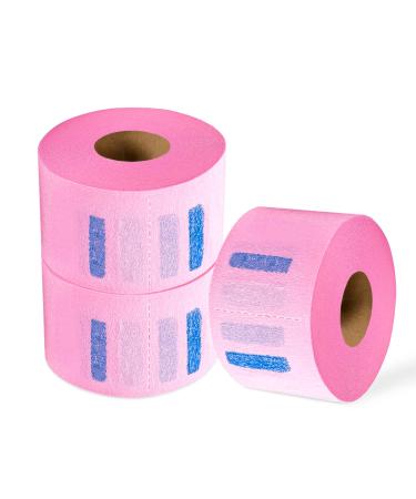270-Count Neck Strips, Stretchy Paper Neck Band Barber Neck Paper Barber Accessories Supplies Hair Cutting Supplies for Salon Barber Shop, 2.5 x 11" (Pink)