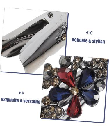 Beaupretty 1Pc large rhinestones vintage decor mouth clip flower clip large clip French bobby pin headgear Metal Miss decorative hair barrettes modeling metal clip - Buy Online on GoSupps.com