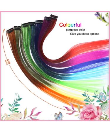 Colorful Straight Hair Wig Clips for Women & Girls - Party Nightclub & Role Play Accessories - Buy Online on GoSupps.com
