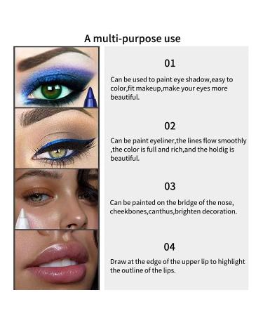 SUMEITANG 25 Colors Eyeliner Pencil Set - Rainbow Metallic Glitter Gel Pen Kit for Waterproof Eye Makeup - Buy Online on GoSupps.com