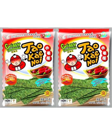 Tao Kae Noi Crispy Seaweed Snack Hot & Spicy spicy seaweed snack 32 g (pack of 2) 32 g (pack of 2) Hot&Spicy