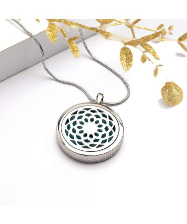AZNECK Owl Essential Oil Diffuser Necklace for Women - Aromatherapy Pendant Locket Jewelry - She Believed She Could So She Did 004 - Buy Online on GoSupps.com