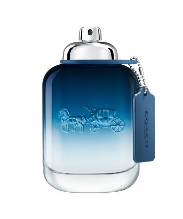 Coach Blue Eau de Toilette - Long Lasting Fragrance with notes of Lime Oil Black Pepper & Amber - Fougere & Aquatic 3.3 Fl Oz (Pack of 1)