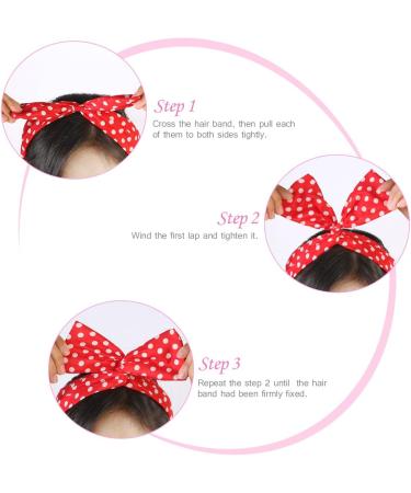 2 Pieces Women s Chiffon Head Wrap - Polka Dot & Paisley Elastic Stretch Headbands for Girls & Ladies - Stylish Hair Accessories - Buy Online on GoSupps.com