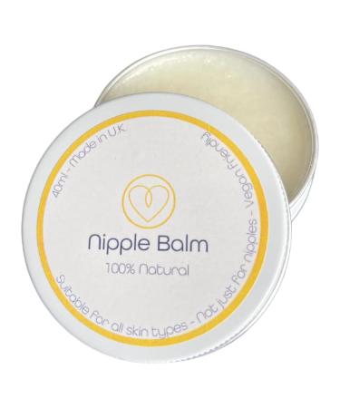 First Days Maternity Natural Nipple Balm Nipple Balm for Sore Nipples Dry Lips Cuticles and Dry Skin Suitable for All Skin Types Unscented Vegan-Friendly 40 ml Tin
