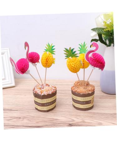 Warmhm 40pcs Cake Picks Baby Shower Cake Toppers Dessert Toppers Cupcake Party Picks Wedding Cupcake Toppers Food Party Picks Birthday Cake Decoration Bamboo 3d Plug in Dessert Table - Buy Online on GoSupps.com