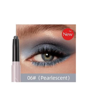 iGuzvaw Matte Eyeshadow Stick Cream to Powder - Waterproof Eyeliner Pencil Crayon in Shimmer 06 Smoky Grey - Buy Online on GoSupps.com