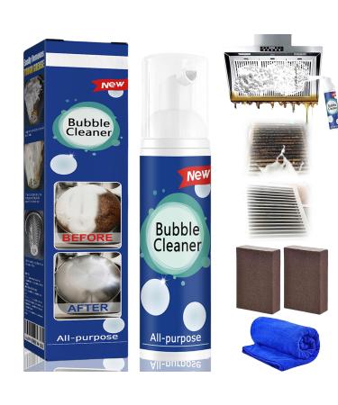 Cohbskj North Moon Bubble Cleaner Foam Bubble Cleaner Foam Spray All Purpose Rinse Free Cleaning Spray Foaming Heavy Oil Stain Remover (1Pcs-100ml)