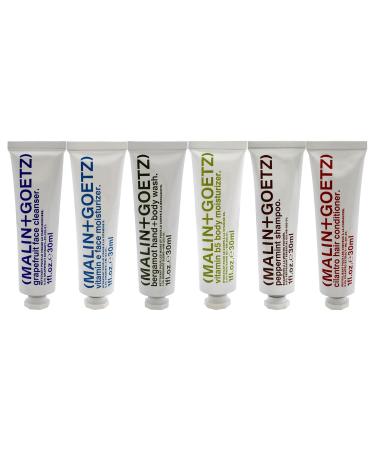 Malin + Goetz Best Sellers Travel Kit (6 x 30 ml) - Shop Luxury Skincare Worldwide - Buy Online on GoSupps.com