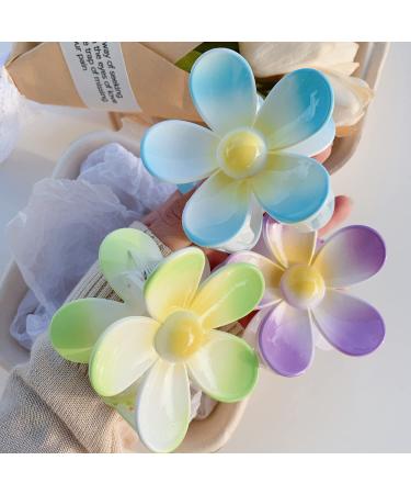 6 Pcs Large Flower Claw Clips - Cute Hair Accessories for Women & Girls - Multicolor Hair Clips for Thick/Thin Hair - Perfect Gifts - Buy Online on GoSupps.com