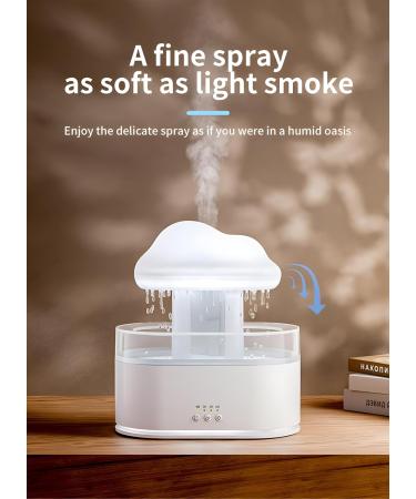 Rain Cloud Diffuser & Humidifier - Cute Aromatherapy Night Light with 7 Color Options | Perfect for Bedroom & Relaxation - Buy Online on GoSupps.com