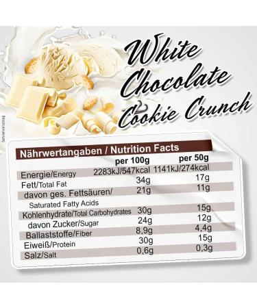 All Stars Whey-Crisp Protein Bar - White Chocolate Cookie Crunch (25 x 50g) | Protein Snack Low Sugar High Protein Healthy Treat - Buy Online on GoSupps.com