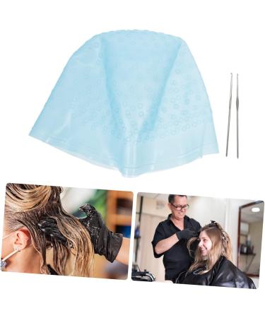 Didiseaon 1 Set Hair Color Highlighter Cap Dye Caps Hair Frosting Kit Crochet Tool Hair Color Kit Crochet Kit Hair Highlighting Kit Has Stainless Steel Hair Dye Hairdressing Cap 22X16X1CM Blue - Buy Online on GoSupps.com