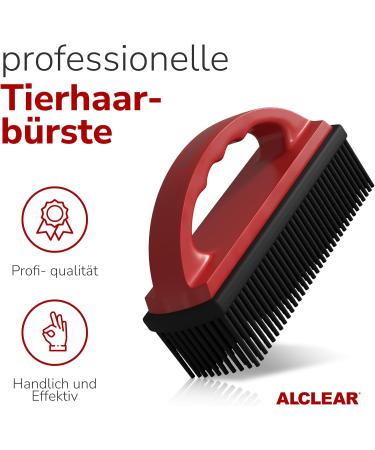 ALCLEAR 9519 Animal Hair Brush - Effortlessly Remove Pet Hair from Car Upholstery & Carpets - Red - Buy Online on GoSupps.com