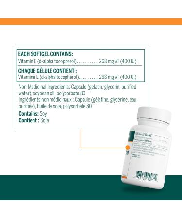 Genestra Brands - E-400 Emulsified - Naturally Emulsified Vitamin E - 60 Softgel Capsules - Buy Online on GoSupps.com