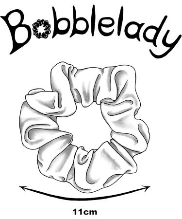 Scrunchies Set 4 Pieces Satin. Quality Crepe Back Satin. Large. (Peach) - Buy Online on GoSupps.com