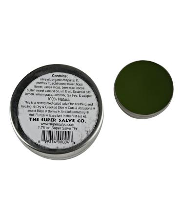 The Super Salve Co. All Purpose Salve - Chapparral, Comfrey, Ecinacea, Hops, Usnea - 4oz & .5oz Travel Tin - Pack of 1 - Buy Online on GoSupps.com